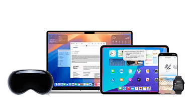 iPhone, iPad, Apple Watch, Vision Pro