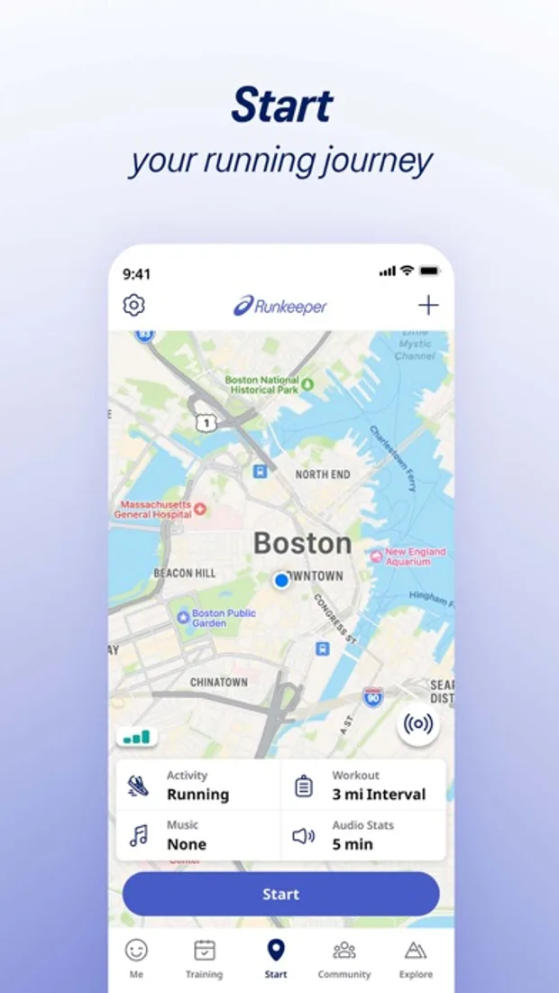 The current App Store screenshot of a running app app: modern 2024+ store art