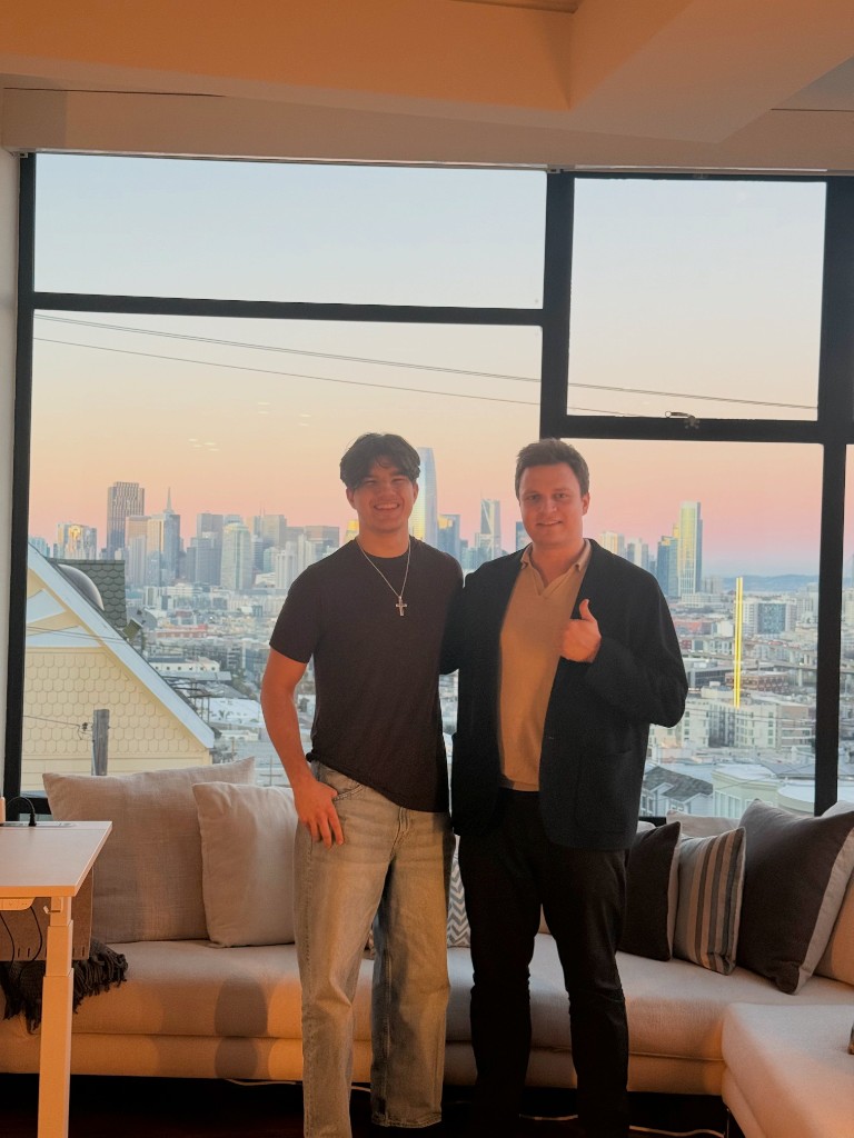 George Lampropoulos with Daniel Dhawan, CEO of Rork