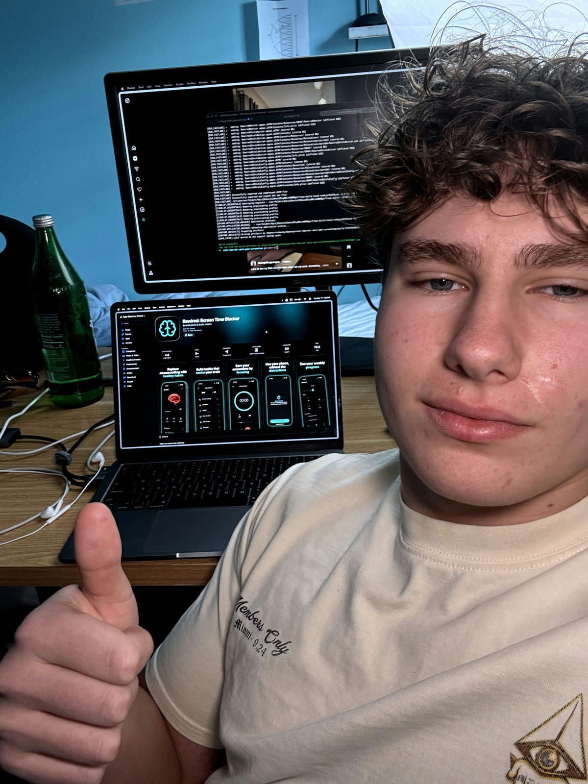 Nick with his Rewired app